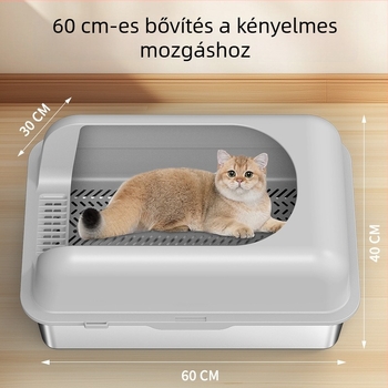 Macskaalomtál — fém és műanyag kivitel, alkalmas macskáknak, nem importált