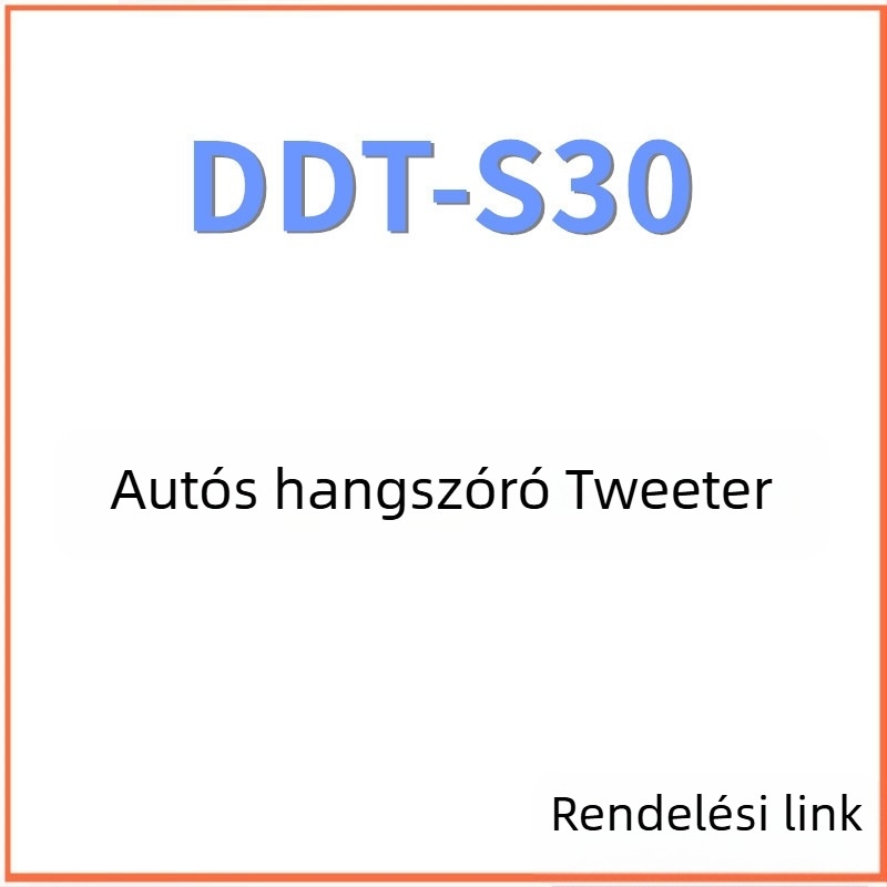 DDT-S30 Magasfrekvenciás hangszóró kürttel, 4Ω, 60W, 22Hz–35kHz, Selyemfilmes diafragma