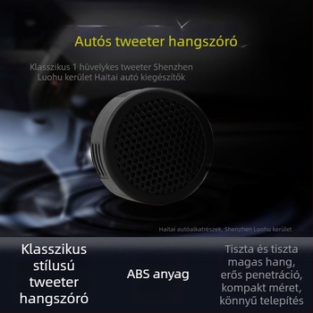 Körkörös autó tweeter, modell Tweeter head, 10W, 8Ω
