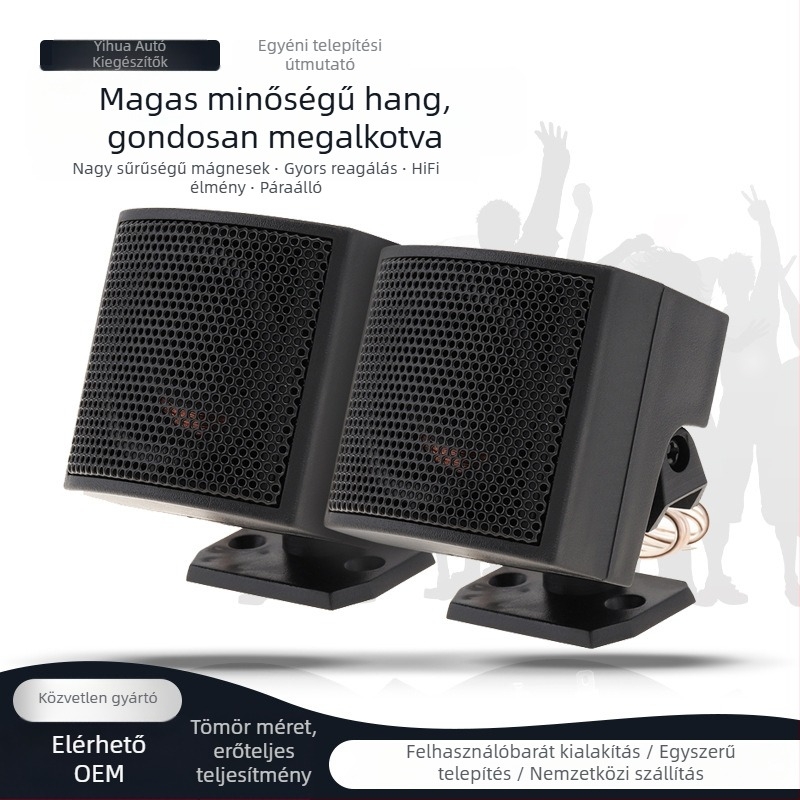 Autó tweeter 008, 150W, 12V, 4Ω, 25-65 kHz