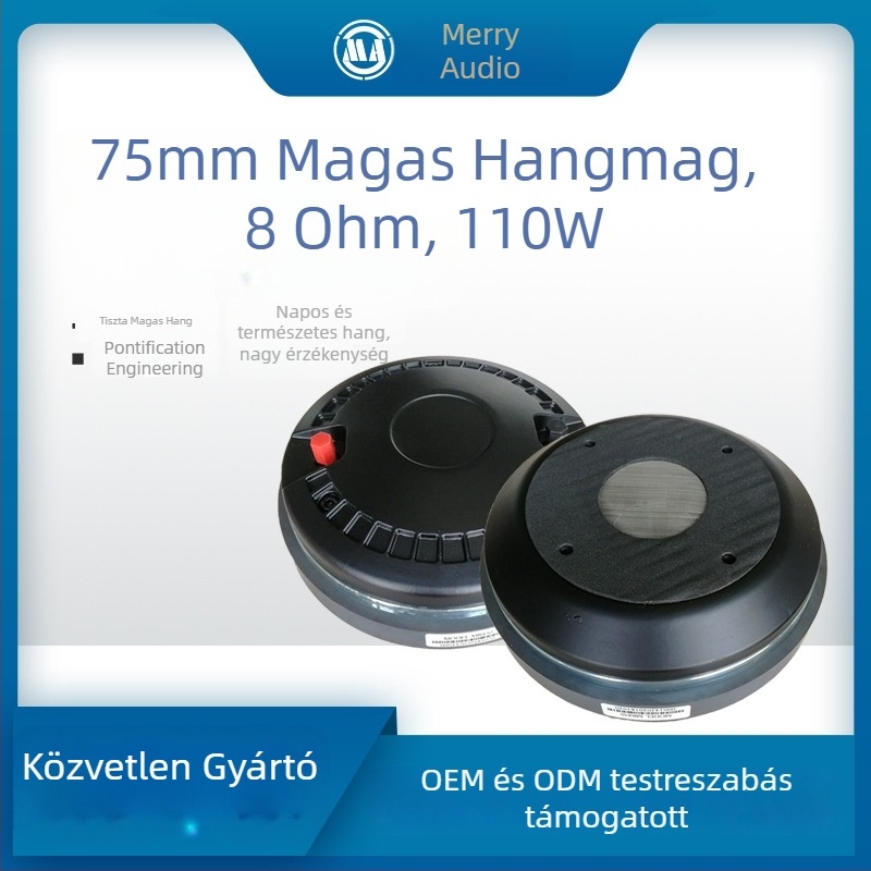 Tweeter meghajtó MR850 (110W, 8Ω) külső professzionális hangrendszerhez — frekvenciatartomány 600-18, érzékenység 108.5 dB