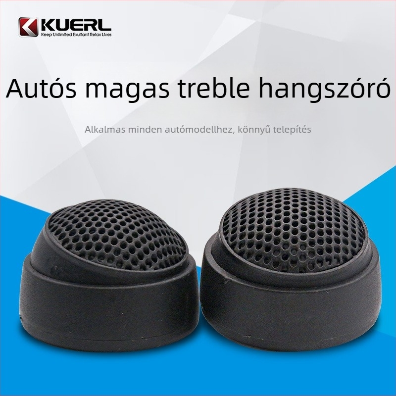 Autó piezoelektromos magashangszóró, modell F920007, 4 Ω impedancia, 20 W, 12 V tápegység, 5 kHz–20 kHz