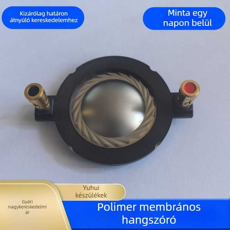 Titánium-diaphragma 34,4 mm-es horn tweeterhez, 34‑magos meghajtófej tekercs és hangtekercs
