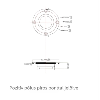 Tekercses tweeter selyem diafragma, 4 Ω, 10 W, omnidirekcionális, mágneses áramkör