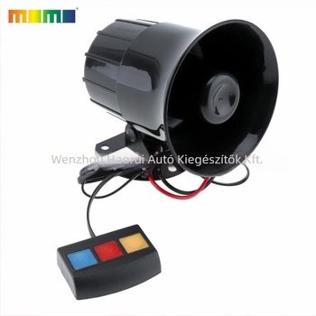 Autó- és motorkerékpárriasztó kürt HR-1301A-3, 12/24V, 20W, 110dB, 8Ω