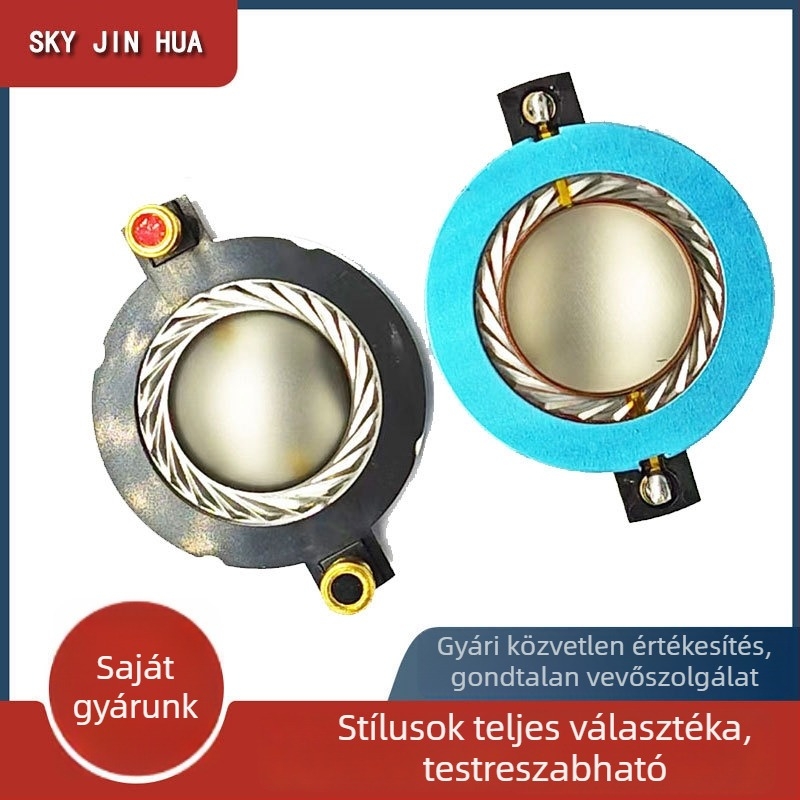 34,4 mm-es tweeter diafragma, kürt, meghajtófej és hangtekercs-kiegészítők hangfalakhoz