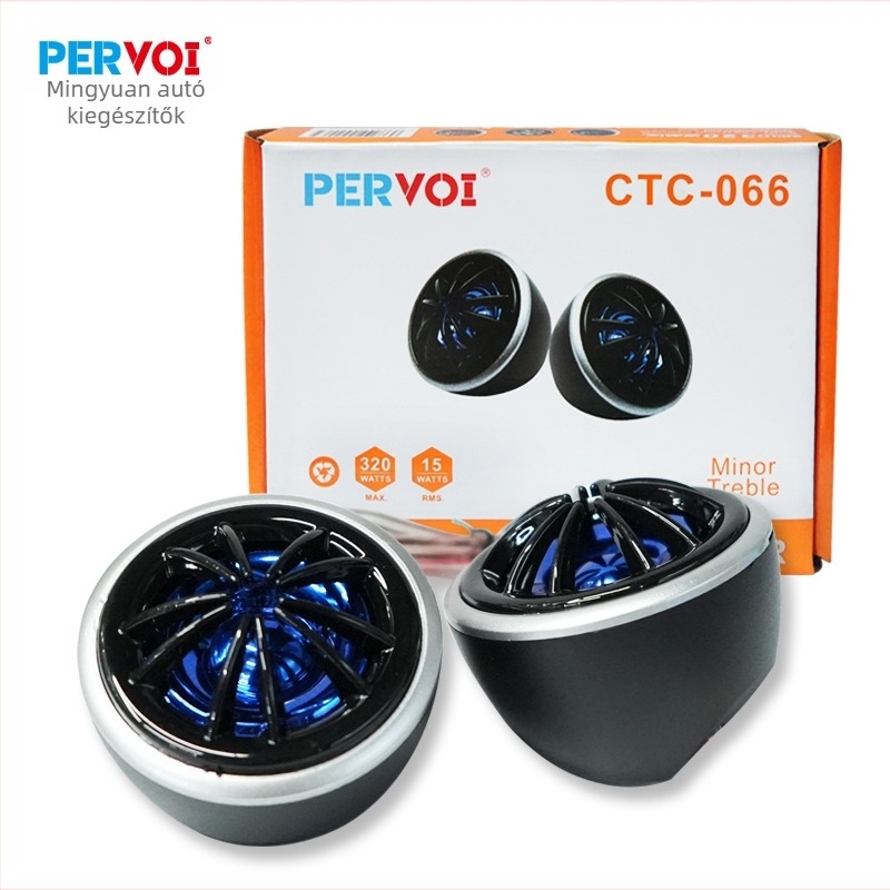 Autóhifi tweeter, Modell Ctc-066 Treble Boy, 320W, 4 Ω, Frekvencia-tartomány 4 kHz-21 kHz, Márka Pervoi