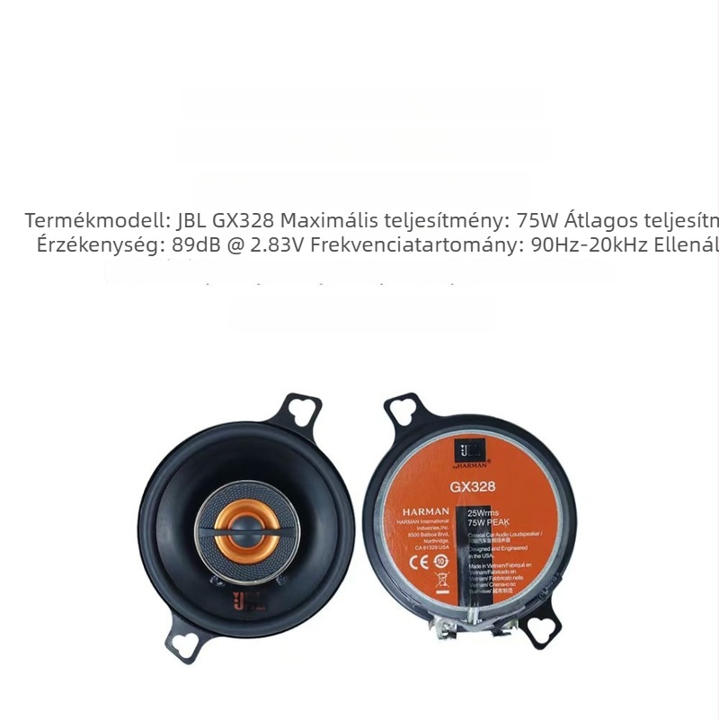 Autóba való középtartományú mélynyomó GX328 (4 Ω, 40 W, 90–20 kHz, Toyota Haval kompatibilis)