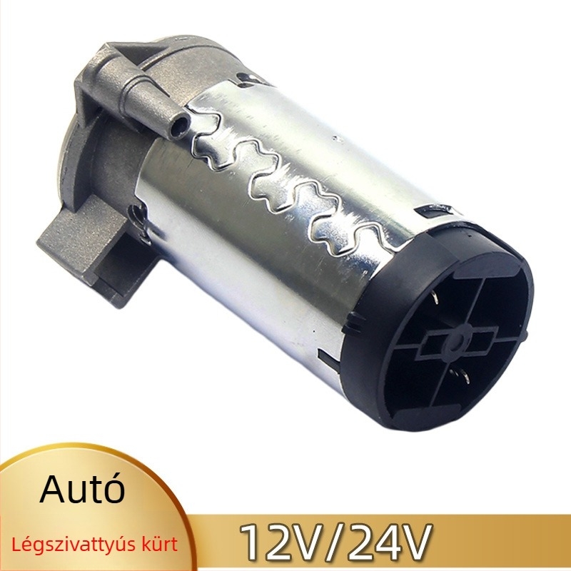 12V autó kürt hangszóróval, levegőpumpával, magas hang, 24V teherautók, hajók és vonatok számára – Modell 55656, Ezüst, 13 mm-es nyílás, 8 Ω, 115 dB