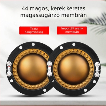 Kerek keretű membrános hangszóró, meghajtó és kürt, 44.4 mm hangtekercs, nagy teljesítményű hangrendszer