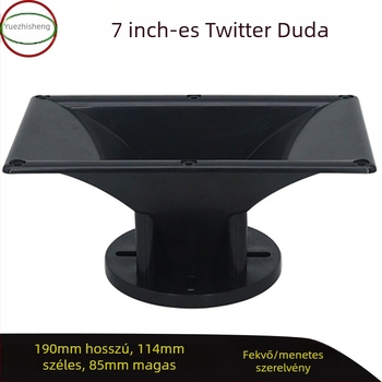 Négyszögletes hangszóró-kürt tweeterrel és meghajtófej-ház kiegészítő