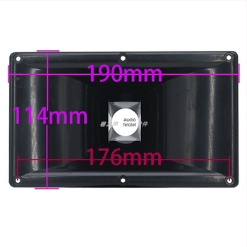 Négyszögletes hangszóró-kürt tweeterrel és meghajtófej-ház kiegészítő