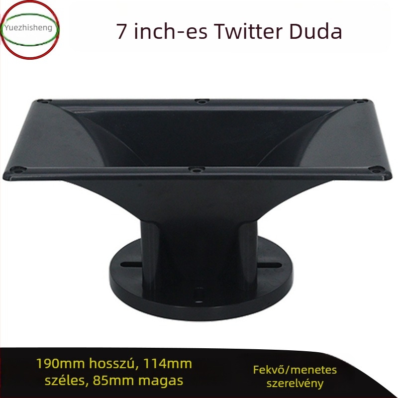 Négyszögletes hangszóró-kürt tweeterrel és meghajtófej-ház kiegészítő