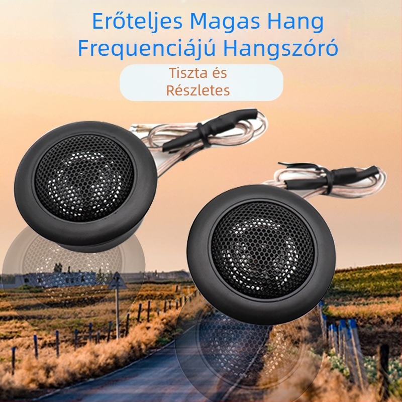 MA260 autó-tweeter, impedancia 4 Ω, érzékenység 93 dB, frekvencia-válasz 2 kHz–22 kHz