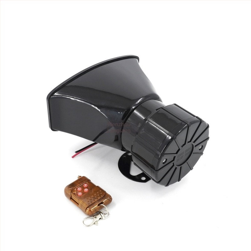 Távirányítós négyhangú riasztó kürt, 12V, modell KX-5008, 100W, 4Ω, 120–150 dB, autók és motorkerékpárok számára