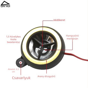 Autó tweeter 2868, 40W, 4 Ω, 18 kHz, 92 dB