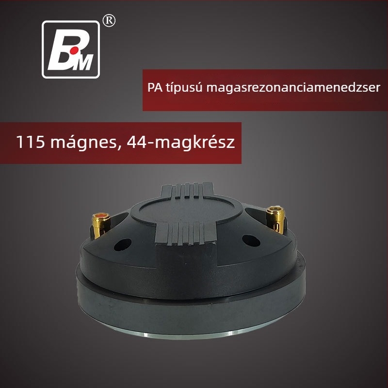 Magasfrekvenciás horn meghajtófej, 44‑magos modell, mozgótekercses típus, 1200–20000 Hz, 40 W, 8 Ω