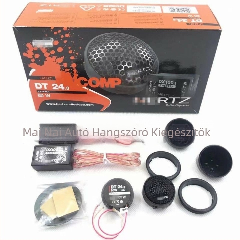 Autóhifi tweeter DT24.3, modell YQ-250D, 4 Ω, 80 W, selyemfilm membrán