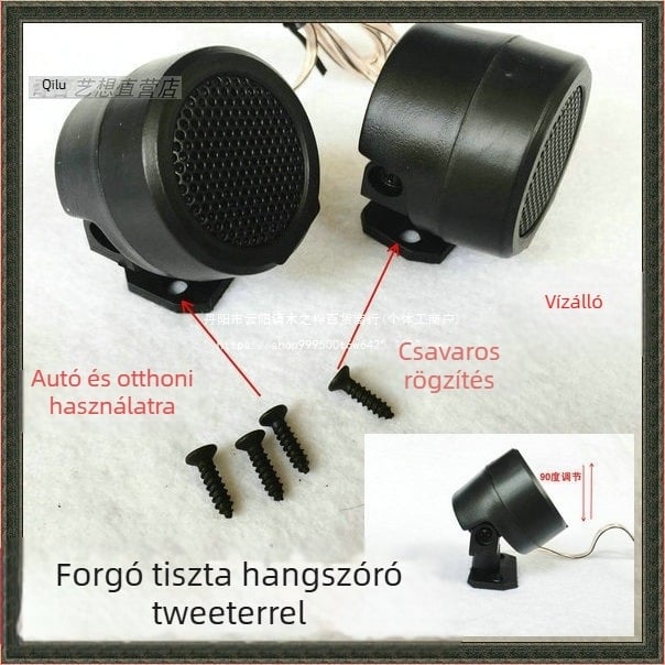 Forgó autó kürthangszóró, Bluetooth 006 Magas tónus; Típus: Más; Impedancia: Alapértelzett; Hangnyomásszint: Alapértelzett