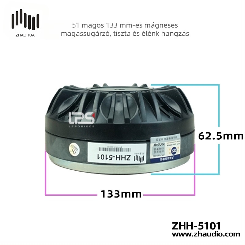 51 mm-es hangtekercses meghajtó egység 15 hüvelykes, nagy teljesítményű színpadi hangfalhoz