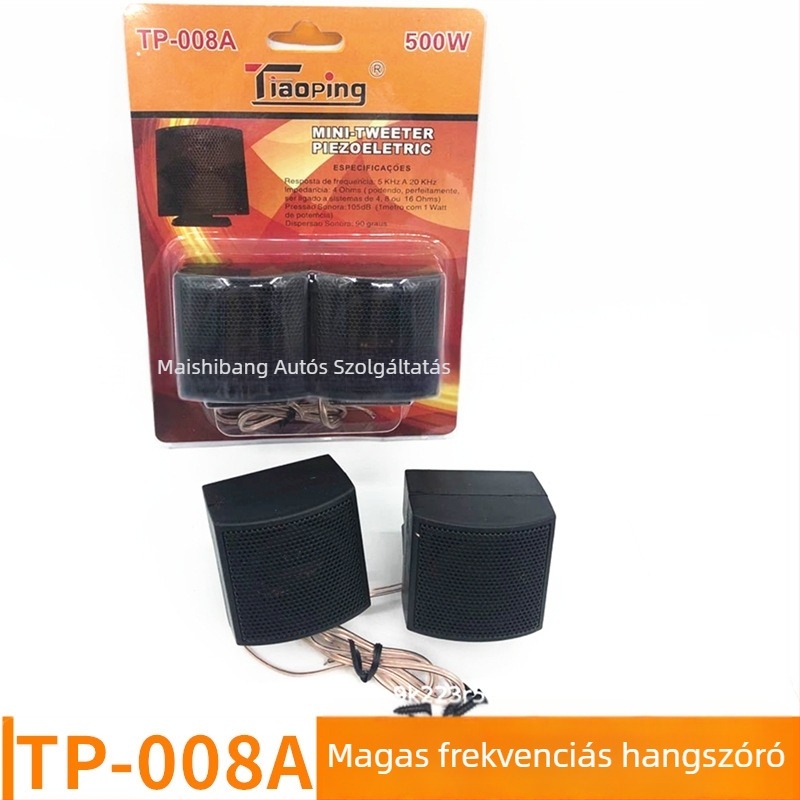 Autóhifi magas frekvenciás hangszóró TP-008A, 12V, 80W, 4 Ω, 90 dB (Tiaoping)