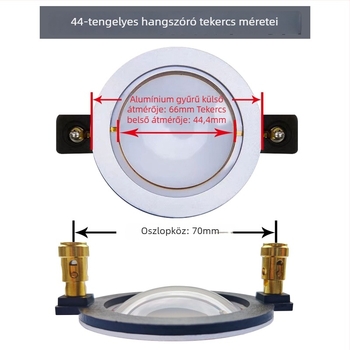 Impuman neodínium mágneses tweeter polimer membránnal, rövid keret, nagy teljesítmény