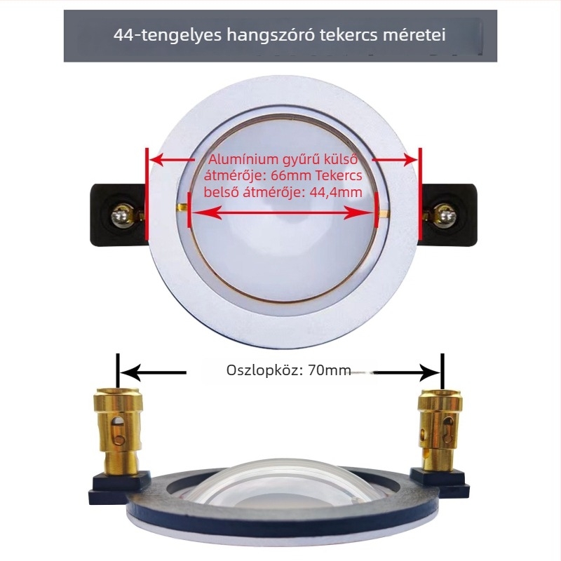 Impuman neodínium mágneses tweeter polimer membránnal, rövid keret, nagy teljesítmény