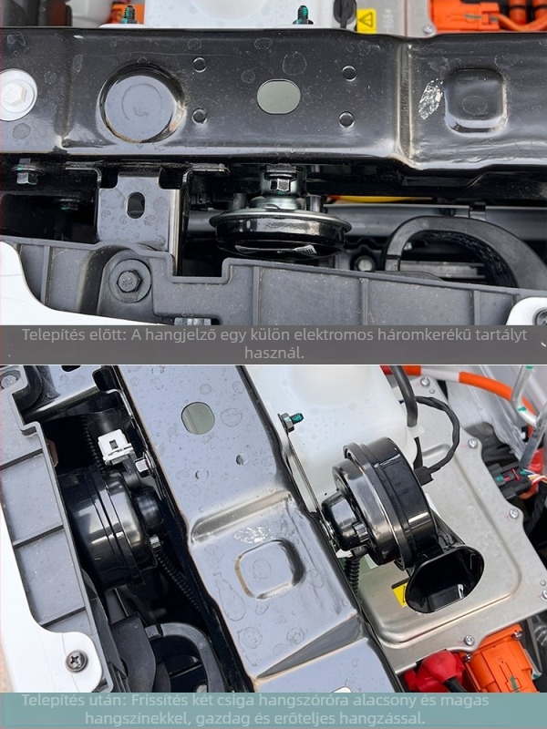 Panda Mini autóklaxon – magas és alacsony hang, OEM-kompatibilis figyelmeztető kiegészítő