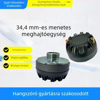 Nagy teljesítményű kürtös magasáv meghajtófej színpadi hangfalakhoz, 34,4 mm mag