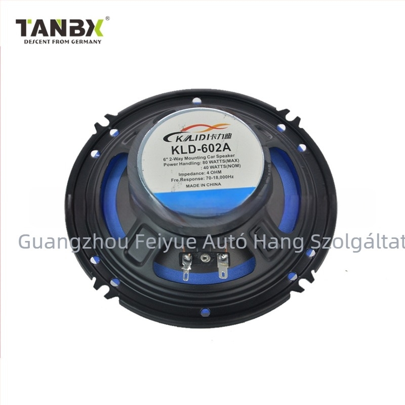 Autókoaxiális hangsugárzó KLD-602A — 60W, 4Ω, 89dB érzékenység, 12V, 90–200kHz frekvencia-tartomány