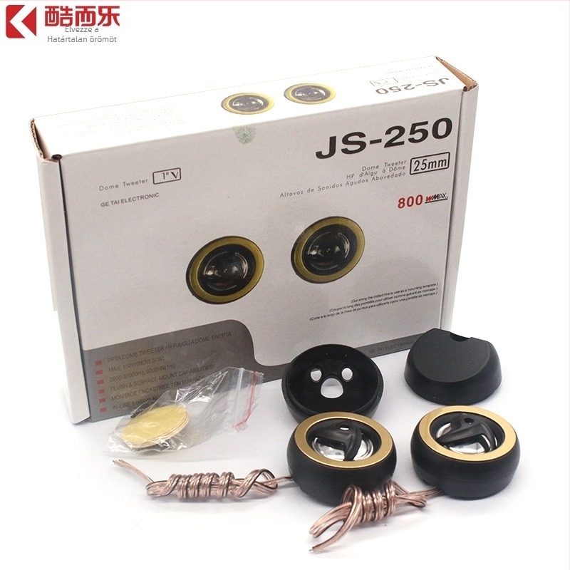 JS-250 autóhifi magashangszóró piezoelektrikus tekercs, 50W, 89 dB, frekvencia-tartomány 2 kHz–30 kHz