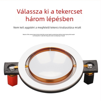 44‑magos tweeter 44,5 mm-es diafragmával, horn driverrel, magas polimer‑kompozit filmmel, nagy decibellel KTV‑hez