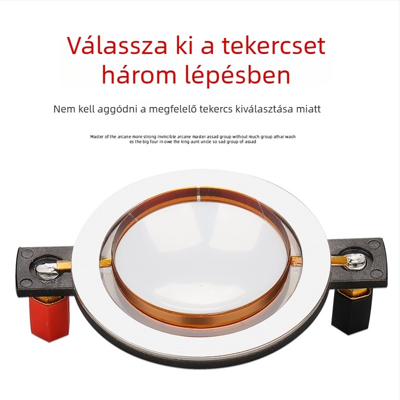 44‑magos tweeter 44,5 mm-es diafragmával, horn driverrel, magas polimer‑kompozit filmmel, nagy decibellel KTV‑hez