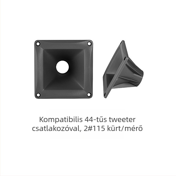 Hangszóró kiegészítő: Huabin 2# Horn 115 tweeter, 26 mm torok, ABS műanyag