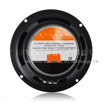 GTO603 autóipari koaxiális hangszóró, univerzális illesztés, 4 Ω, 20 W, frekvenciatartomány 35 Hz–40 kHz, érzékenység 92 dB