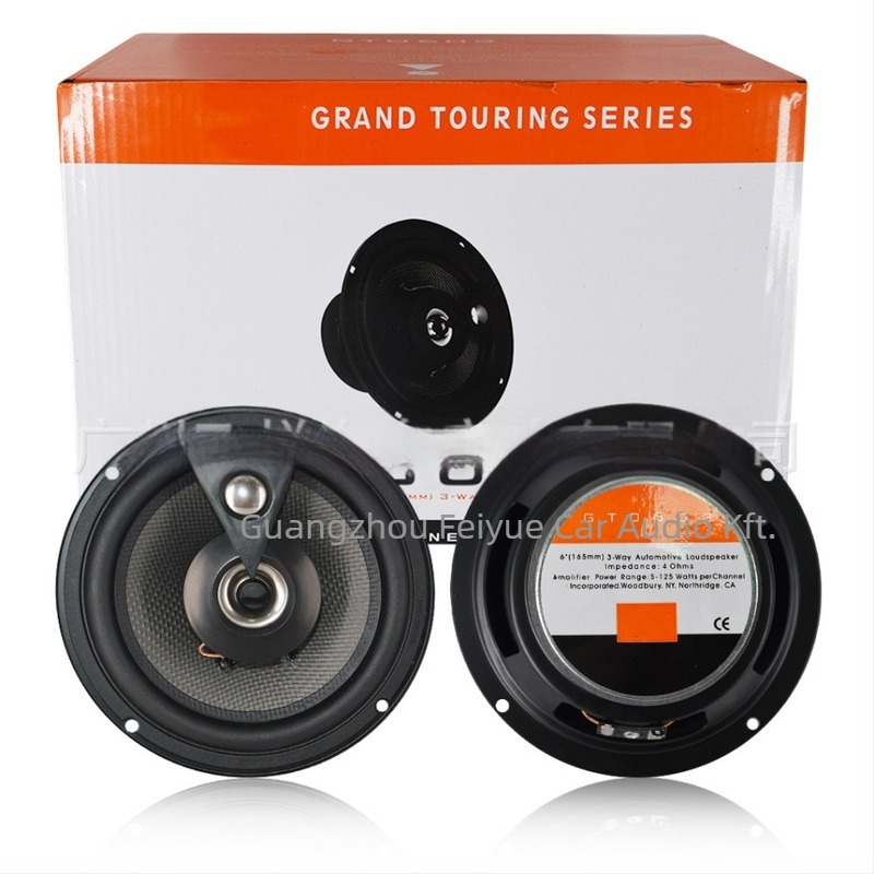 GTO603 autóipari koaxiális hangszóró, univerzális illesztés, 4 Ω, 20 W, frekvenciatartomány 35 Hz–40 kHz, érzékenység 92 dB