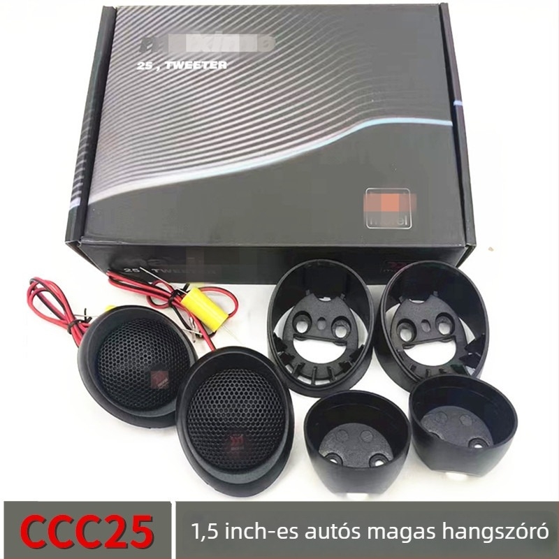 Autóhifi tweeter pár, selyemfilmes diafragma, 200W, 4Ω, 12V, 96dB