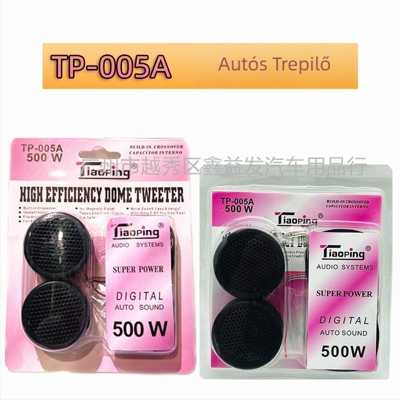 TP-005A tweeter, 4 Ω, 500 W, 90 dB érzékenység