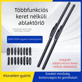 Keret nélküli autó ablaktörlőlapok, multifunkcionális, univerzális, csendes