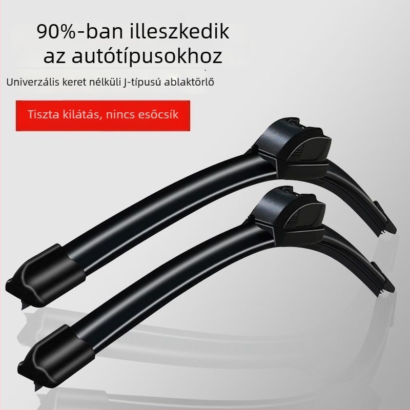 Keret nélküli ablaktörlőlap U‑alakú csatlakozóval, univerzális illeszkedés több modellhez, minőségi garancia.