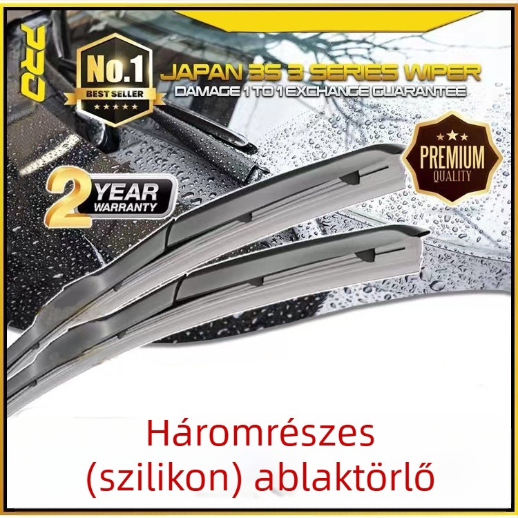 Camry-hoz szilikon ablaktörlő, háromszakaszos kialakítás