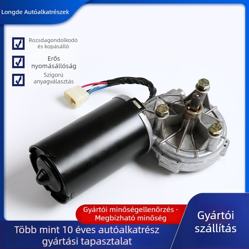Ablaktörlő motor ZD2835A/150W, 24V/12V, 180°-os kitérés, anyagok: vas, alumínium, réz, különböző személyautókhoz