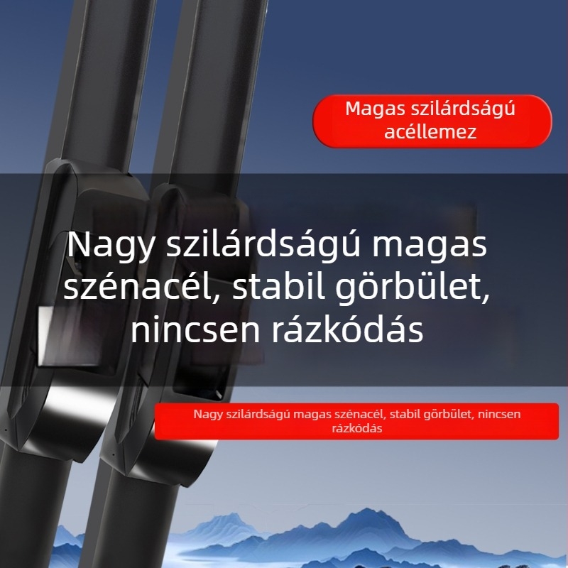 Keret nélküli autó ablaktörlő, U-formájú, univerzális, gumiból készült, általános használatra