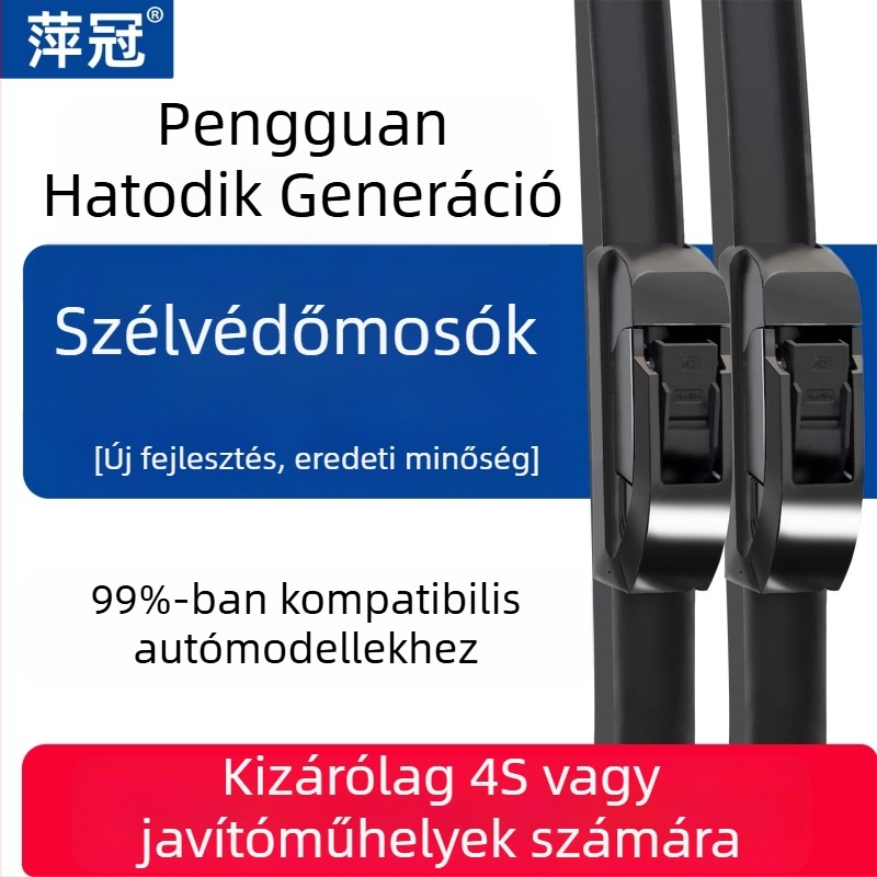 Keret nélküli autó ablaktörlő, U-formájú, univerzális, gumiból készült, általános használatra