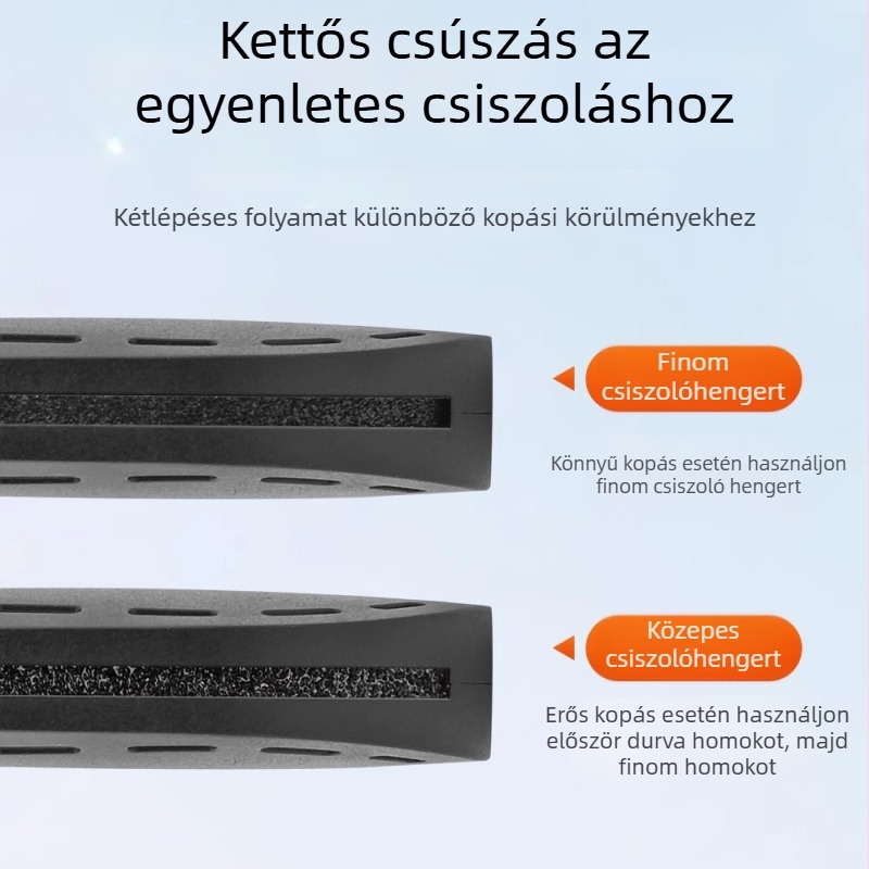 Autó ablaktörlő javító eszköz – Rugalmas, univerzális, ABS + alumínium-szilícium csiszolópapír, Modell 25110101001