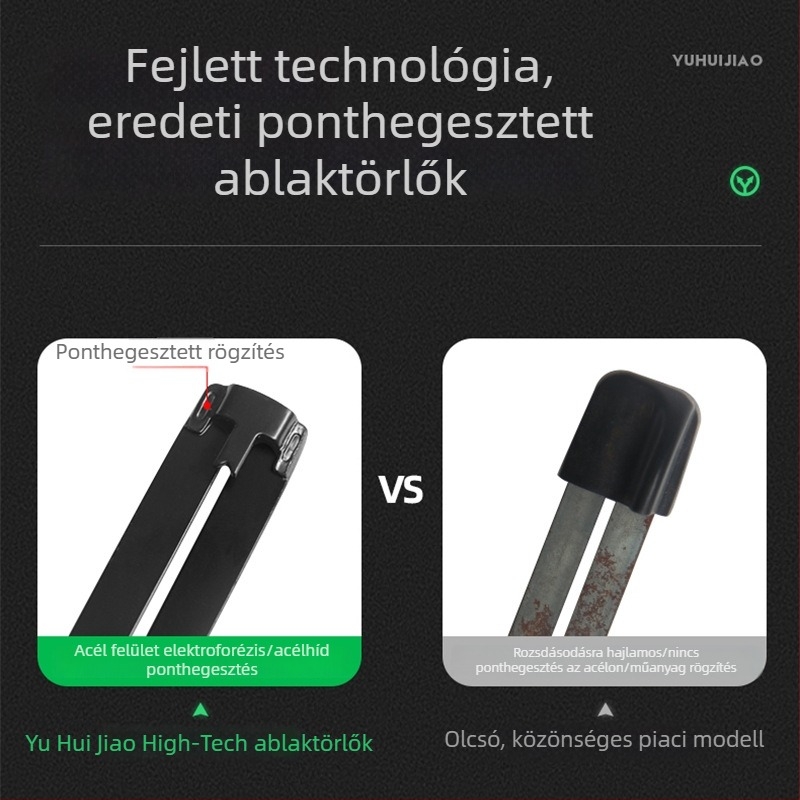 Tesla Model X és Model 3 keret nélküli ablaktörlők mosófejjel, Model Y kompatibilis