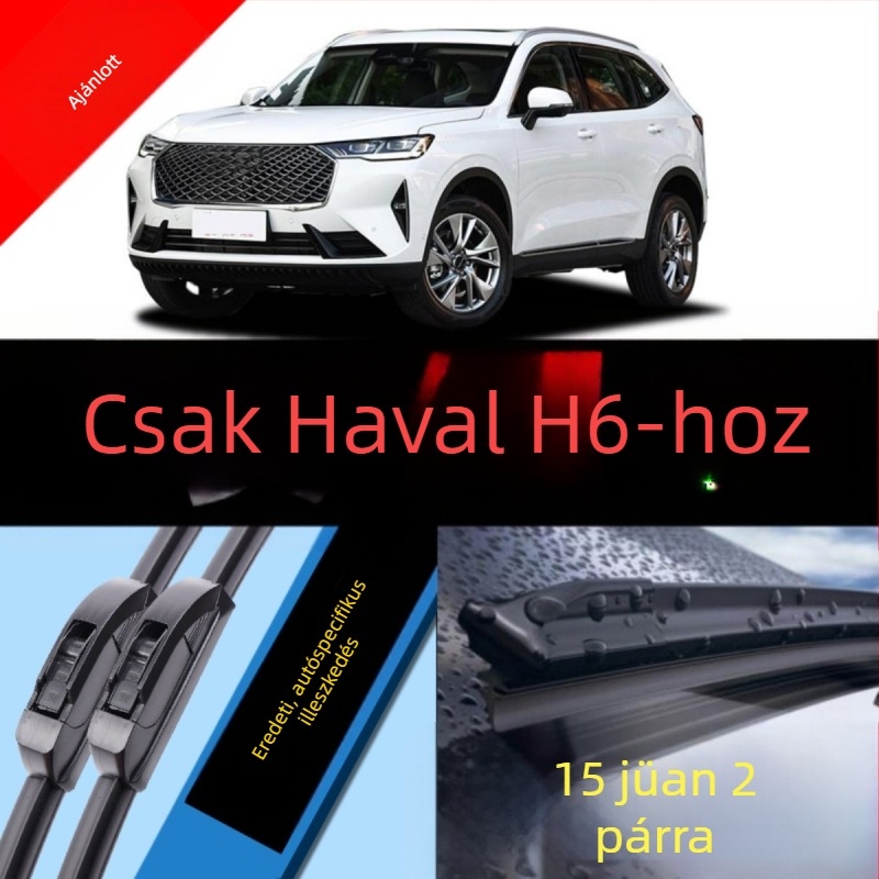 Fejlesztett gyári szélvédő törlőlap H6/Great Wall Haval harmadik generációhoz, kompatibilis az OEM 17 törlővel, sport verzió