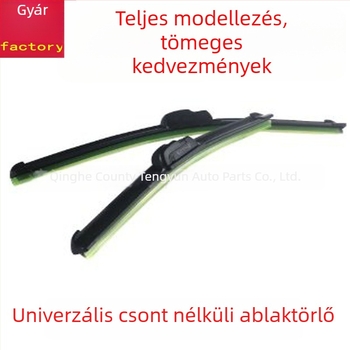 Keret nélküli, univerzális első generációs szélvédő törlő penge, gumis sávval