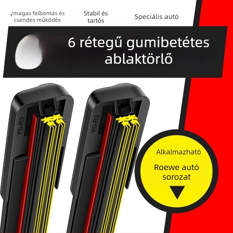 Keret nélküli ablaktörlő Roewe RX5-höz — kompatibilis a 350/360/550, I6/Rx3/I5; Mingju