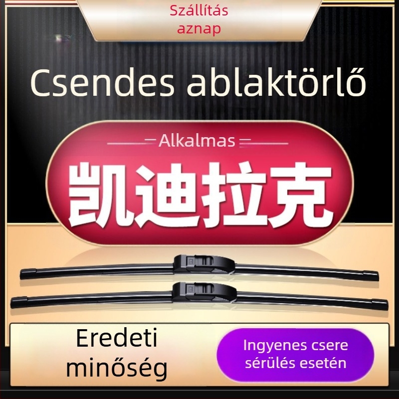Cadillac keret nélküli ablaktörlő ATS/L, XTS, SRX, XT5, XT4, CT6 és SLS modellhez gumírozott szalaggal
